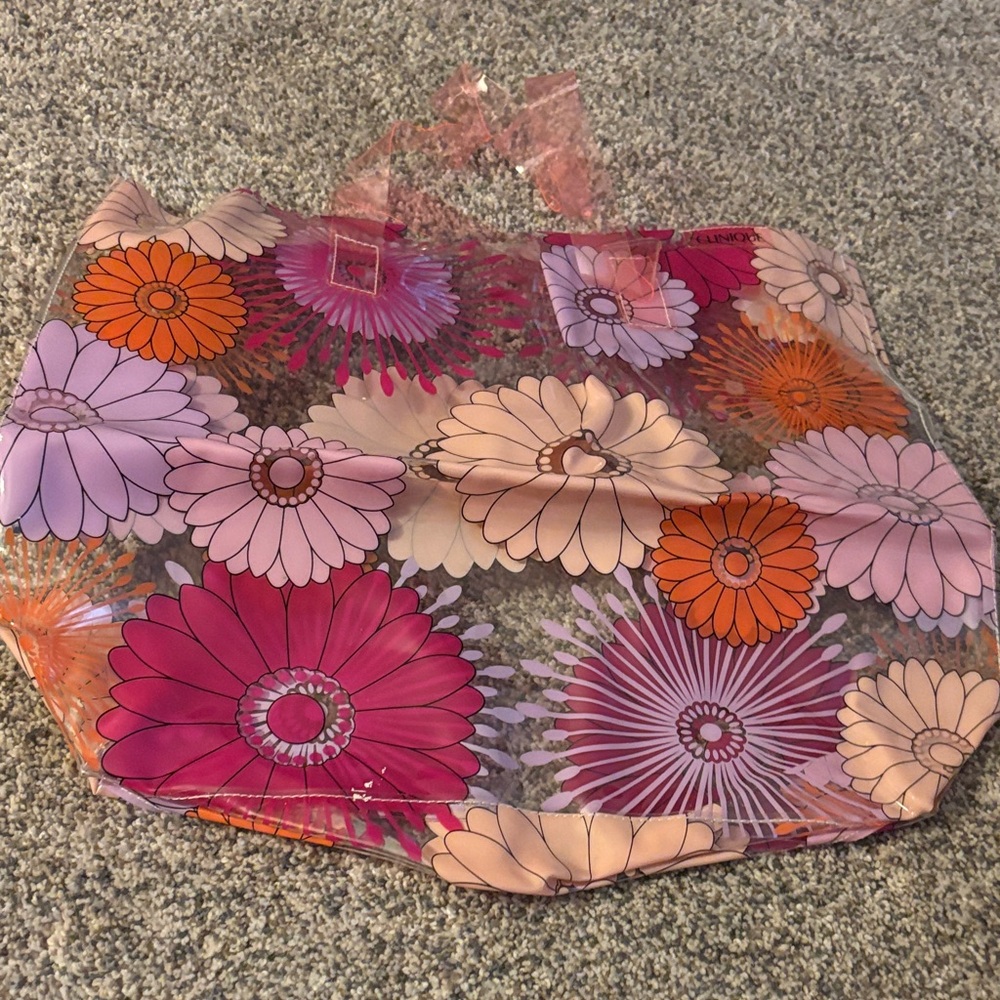 Floral Transparent Tote Bag
